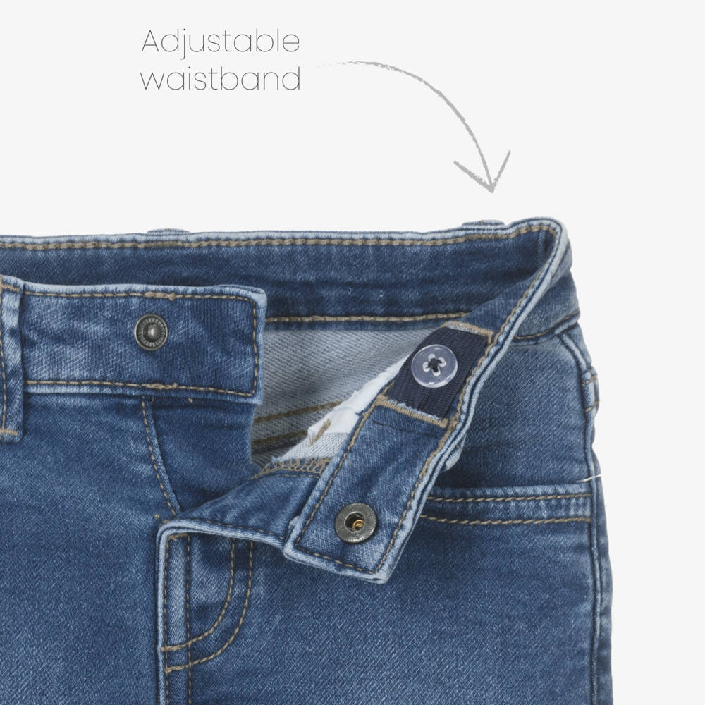 Mayoral-Blue Denim Shorts | Childrensalon Outlet