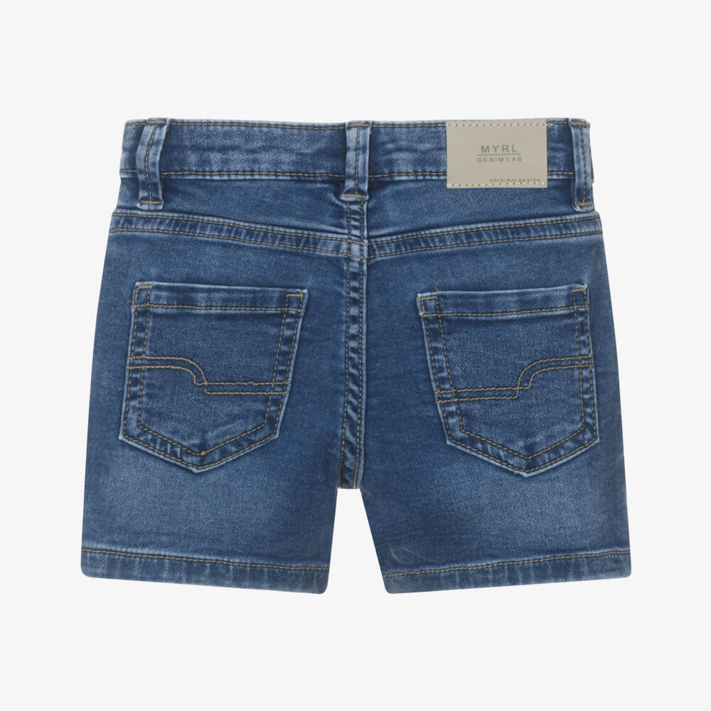 Mayoral-Blue Denim Shorts | Childrensalon Outlet