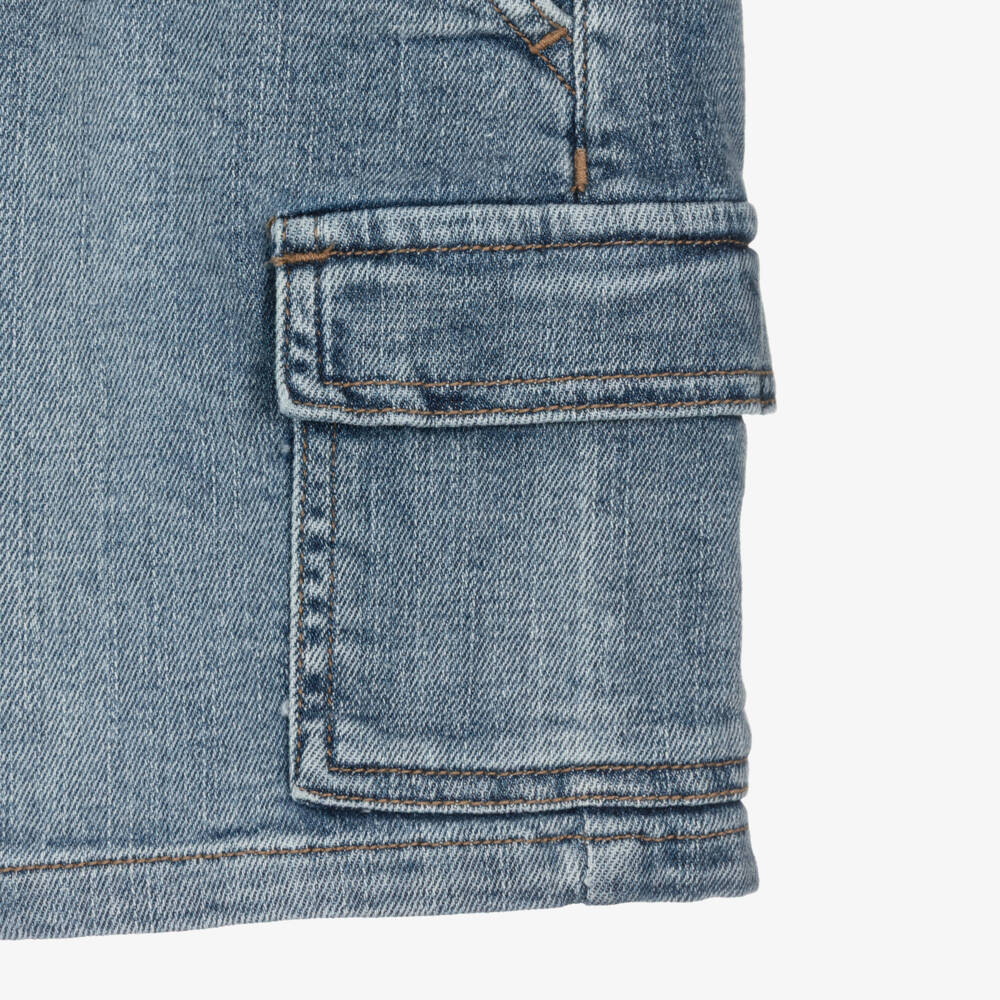 Mayoral-Blue Denim Shorts | Childrensalon Outlet
