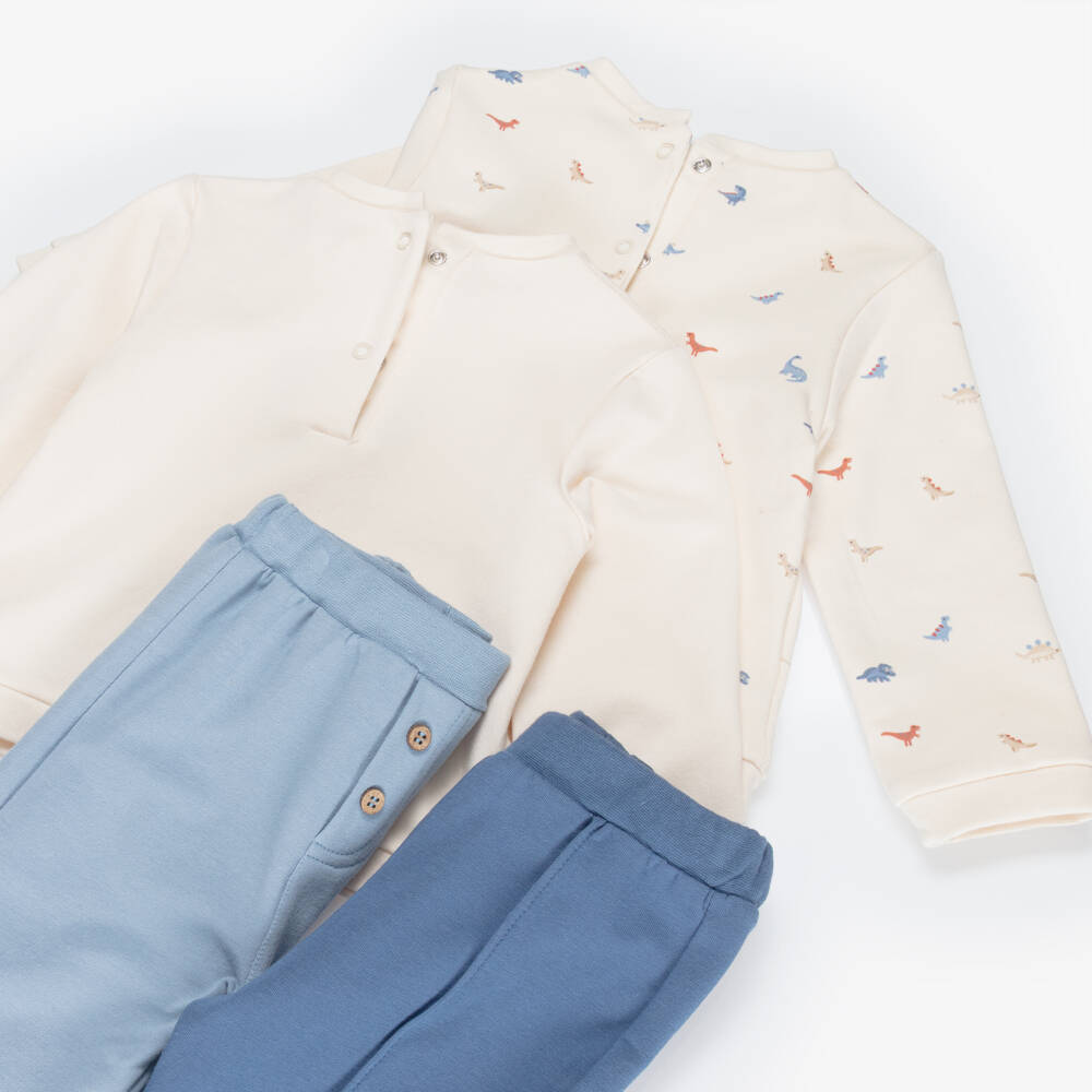 Mayoral Для новорожденных-Blue Dino 2 Pack Tracksuits | Childrensalon Outlet