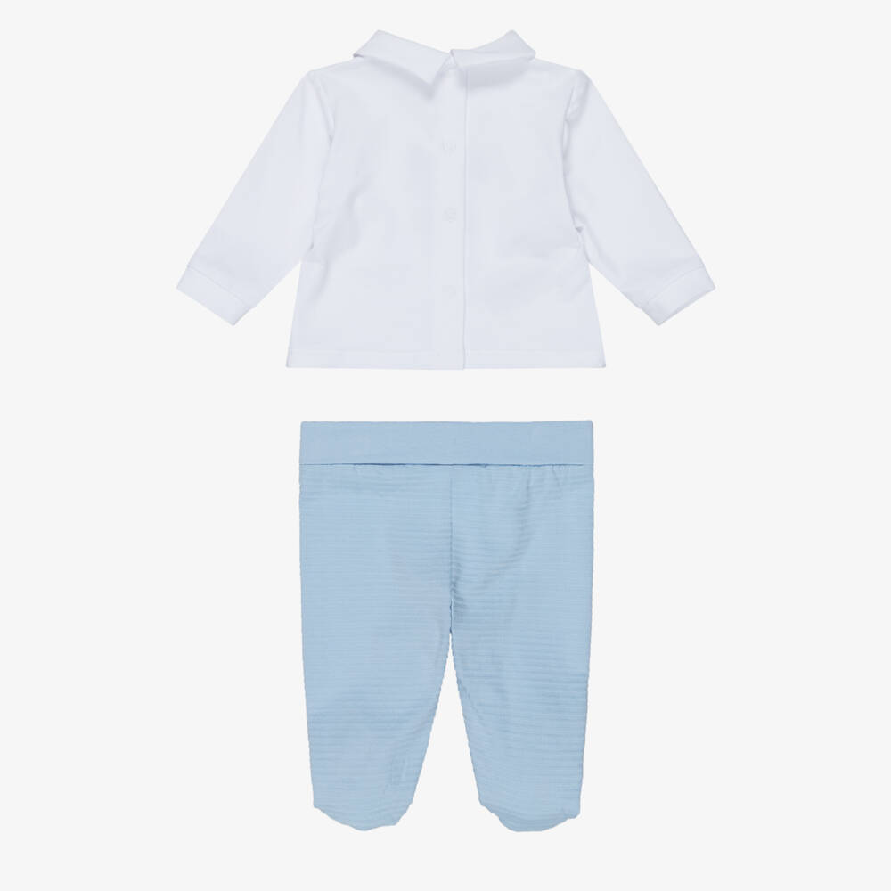 Mayoral Newborn-Blue Dog 2 Piece | Childrensalon Outlet