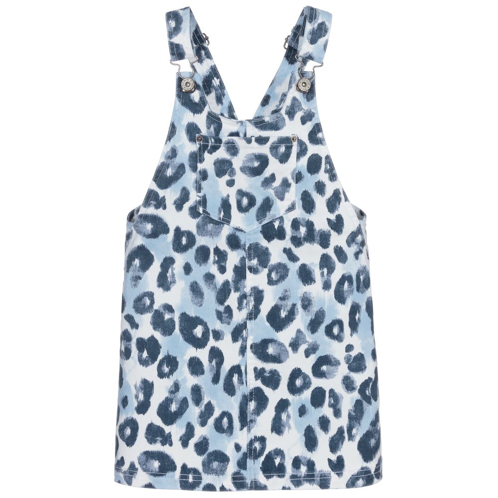 Mayoral - Blue Dungaree Dress | Childrensalon