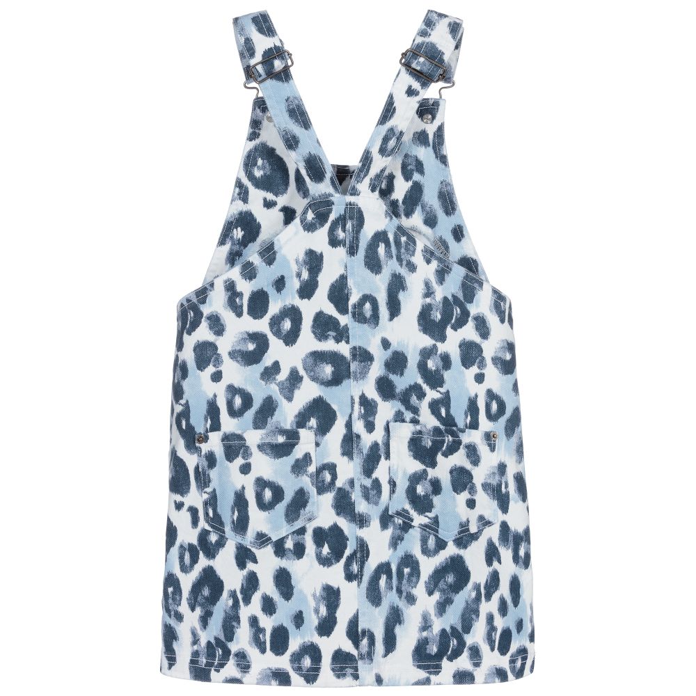 Mayoral-Blue Dungaree Dress | Childrensalon Outlet