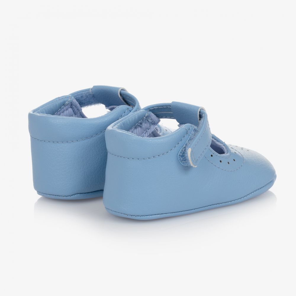 مايورال Newborn-حذاء جلد صناعي لون أزرق لمرحلة قبل المشي للأطفال | Childrensalon Outlet