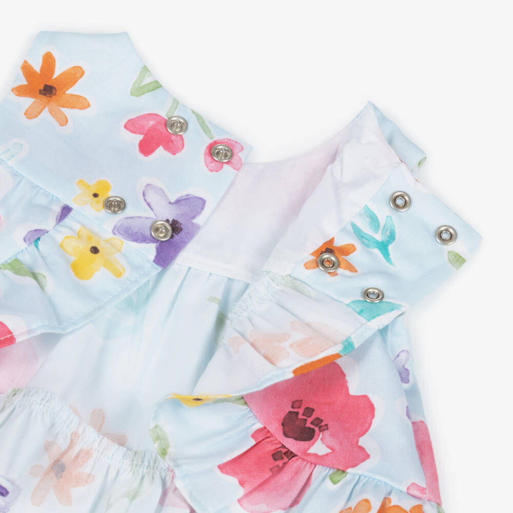 Mayoral Для новорожденных-Blue Floral Shorts Set | Childrensalon Outlet
