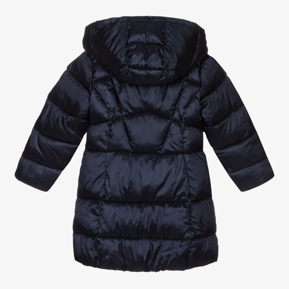 Mayoral - Blue Hooded Puffer Coat | Childrensalon Outlet