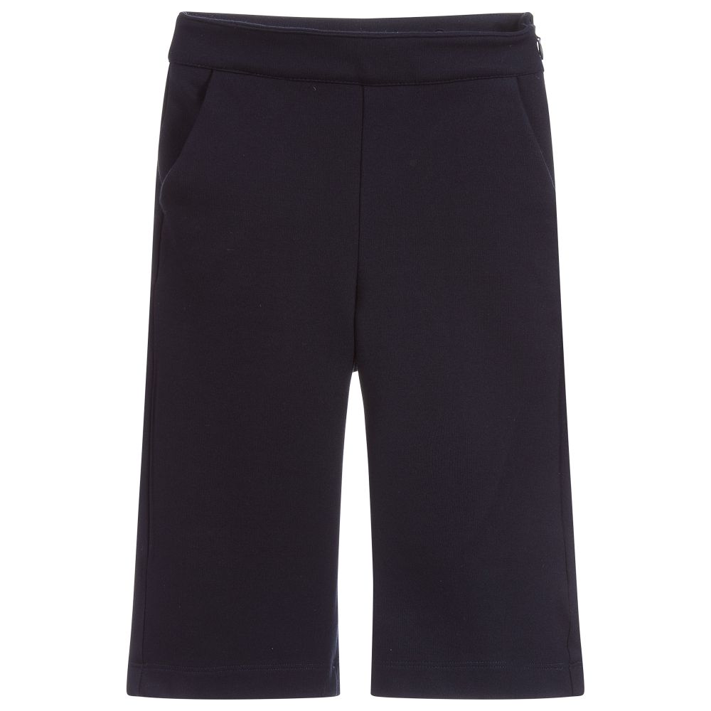 Mayoral-Blue Jersey Dungarees | Childrensalon Outlet