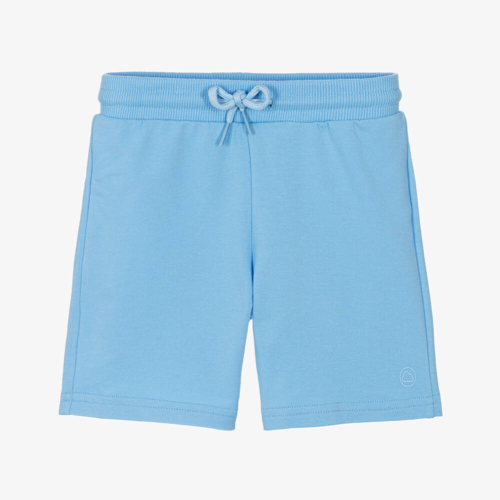 Mayoral-Blue Jersey Shorts | Childrensalon Outlet