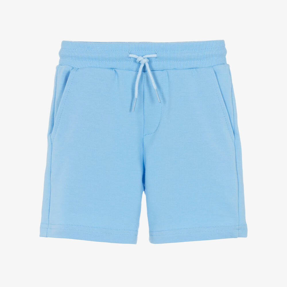 Mayoral-Blue Jersey Shorts | Childrensalon Outlet