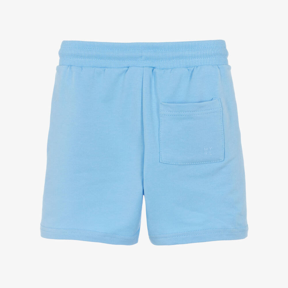 Mayoral-Blue Jersey Shorts | Childrensalon Outlet