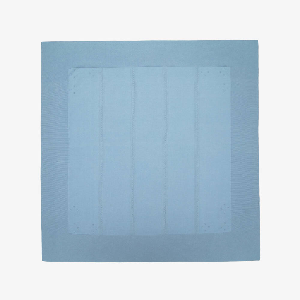 Mayoral Newborn-Blue Knit Blanket | Childrensalon Outlet