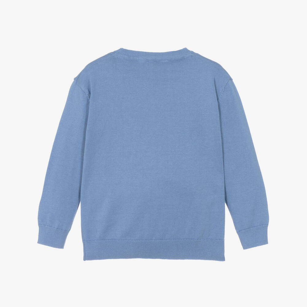 Mayoral-Blue Knitted Sweater | Childrensalon Outlet