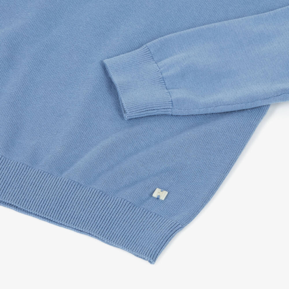 Mayoral-Blue Knitted Sweater | Childrensalon Outlet