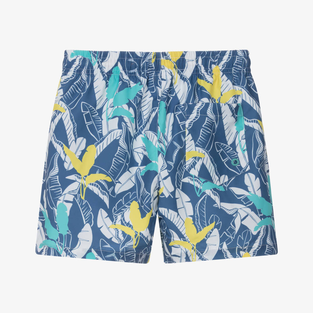 Mayoral Nukutavake-Blue Leaf Print Swim Short | Childrensalon Outlet