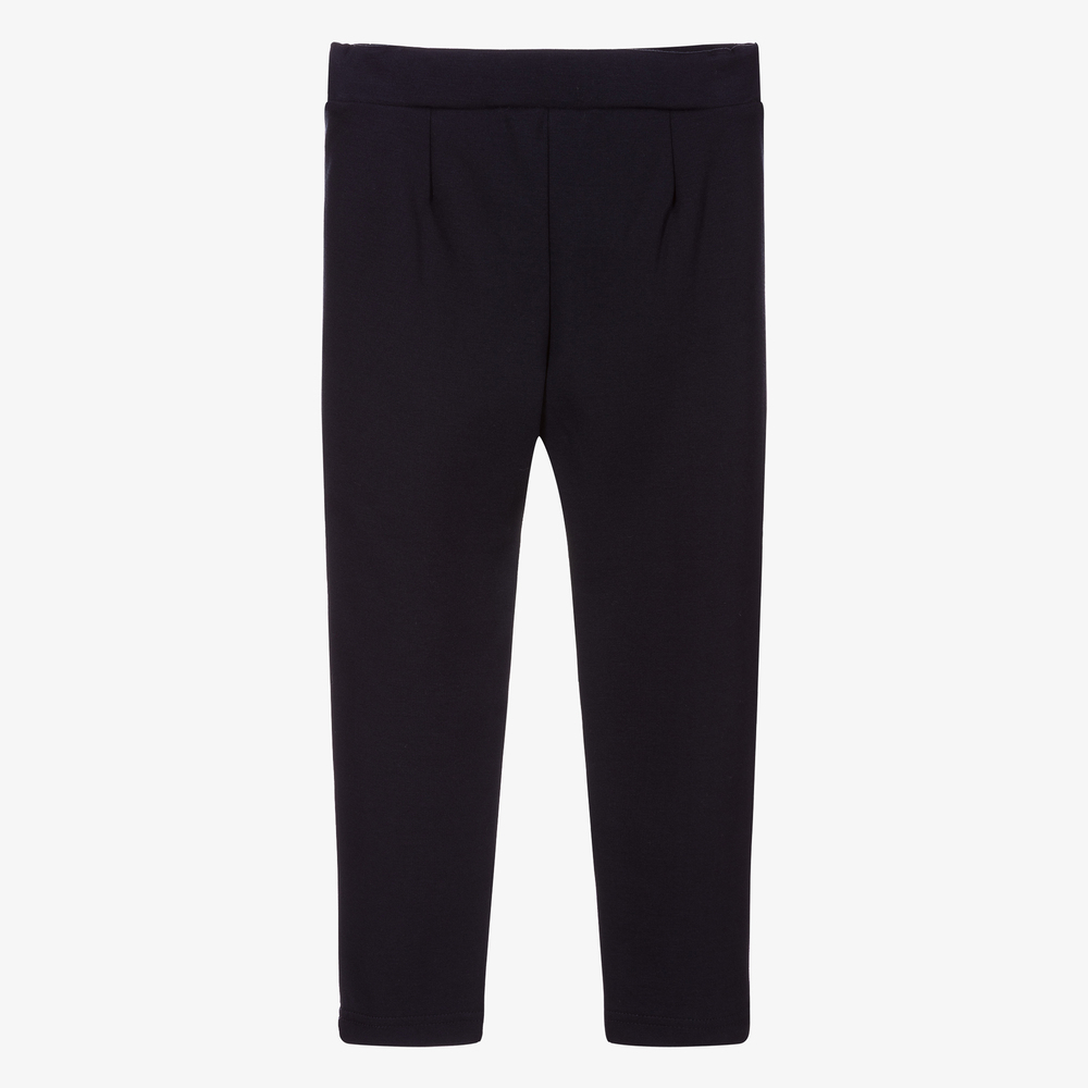 Mayoral-Blue Milano Jersey Trousers | Childrensalon Outlet