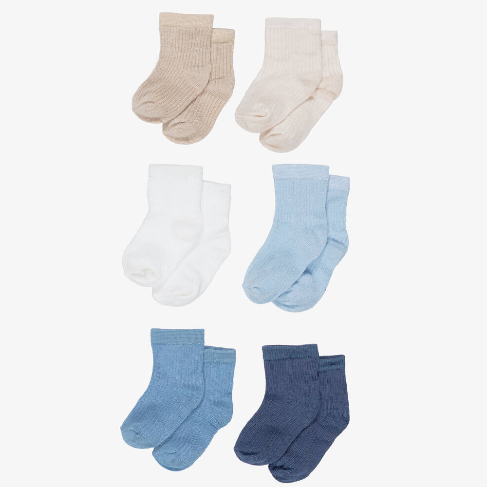 Mayoral Newborn-Blue Multipack Sock | Childrensalon Outlet