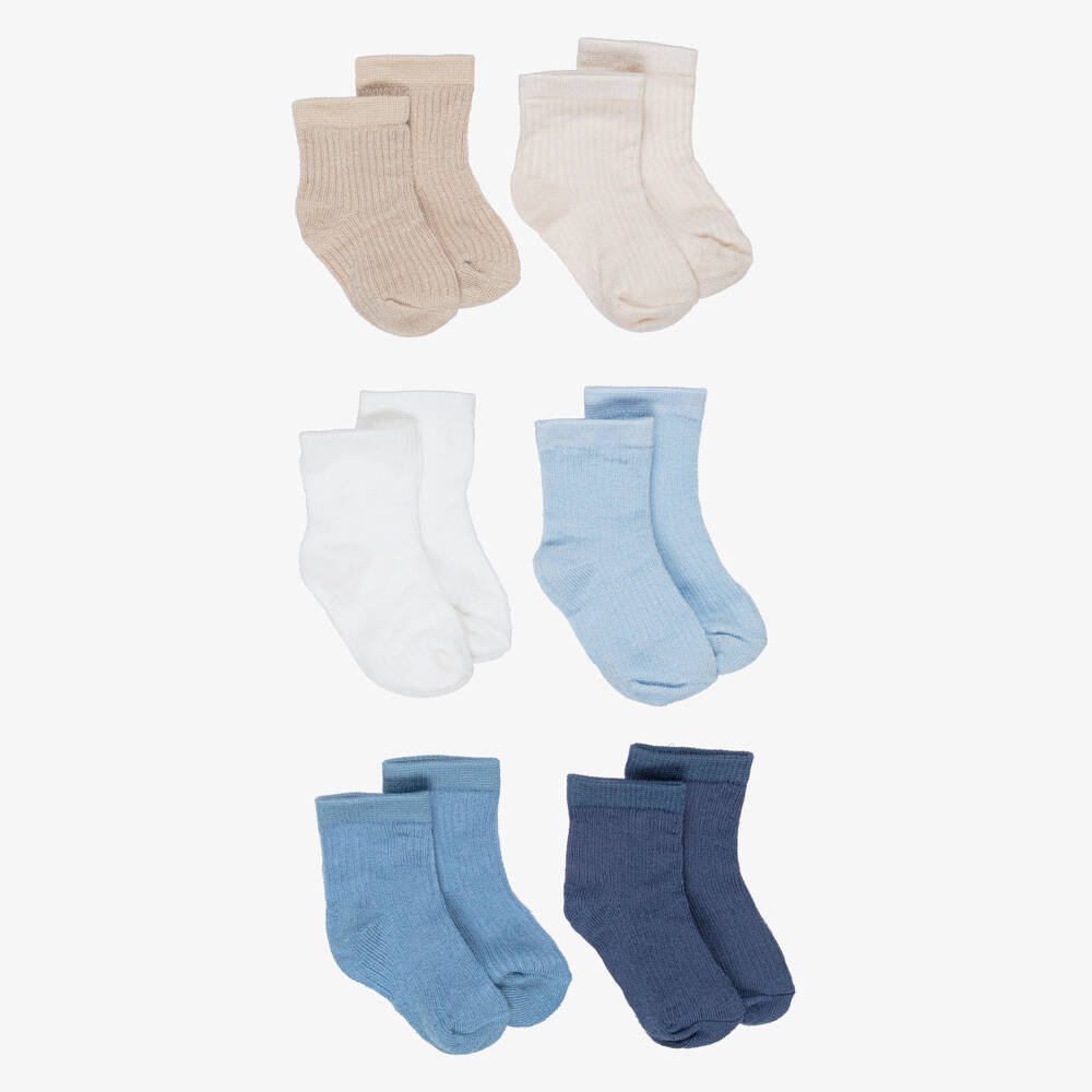 Mayoral Newborn-Blue Multipack Sock | Childrensalon Outlet