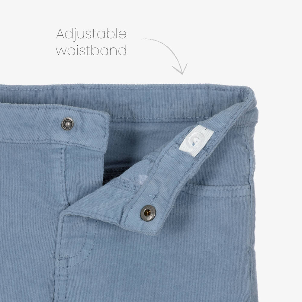 Mayoral-Blue Needle Cord Trousers | Childrensalon Outlet