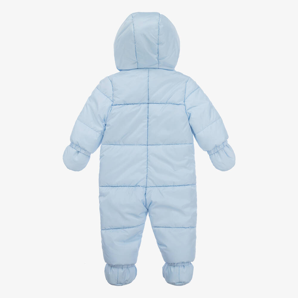 Mayoral-Blue Padded Baby Snowsuit | Childrensalon Outlet
