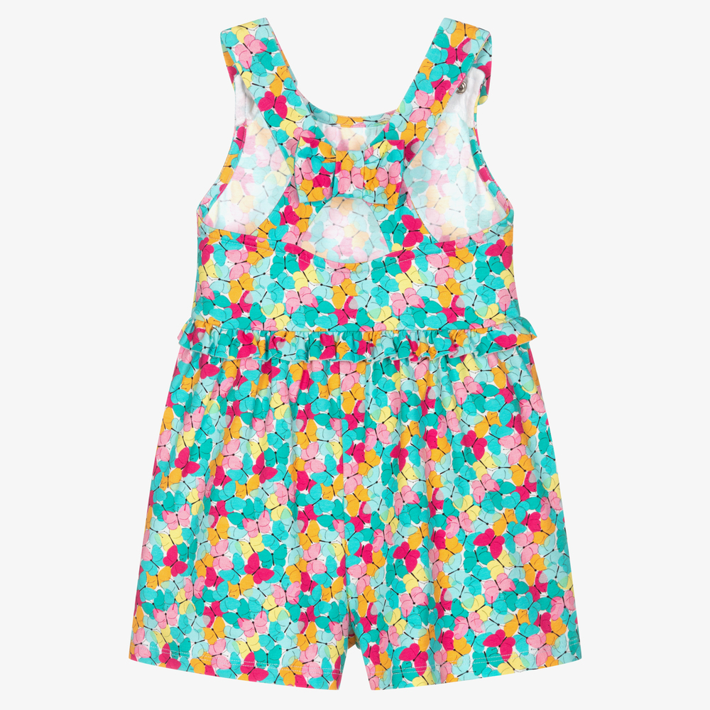 Mayoral-بلاي سوت قطن جيرسي لون أزرق وزهري للبنات | Childrensalon Outlet