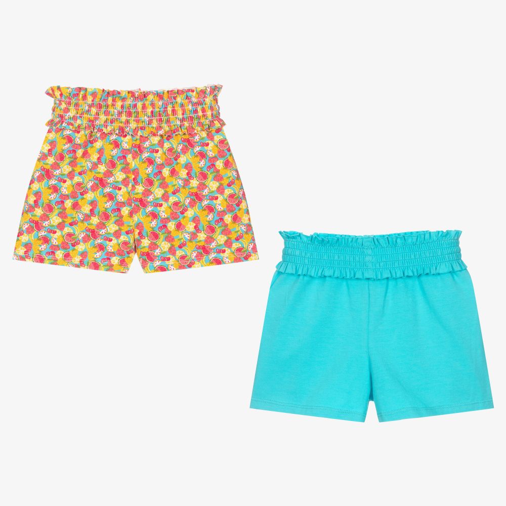 Mayoral - Blue & Pink Shorts (2 Pack) | Childrensalon