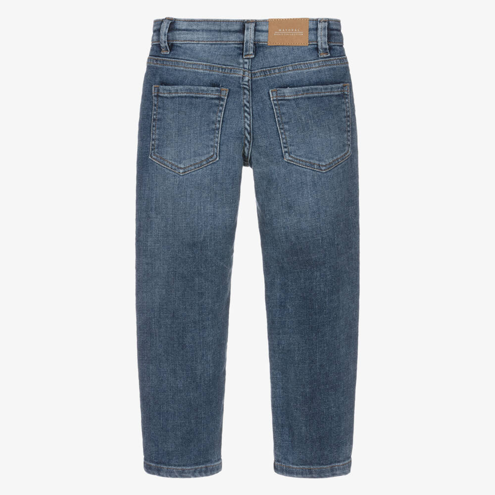 Mayoral-Blue Regular Denim Jeans | Childrensalon Outlet