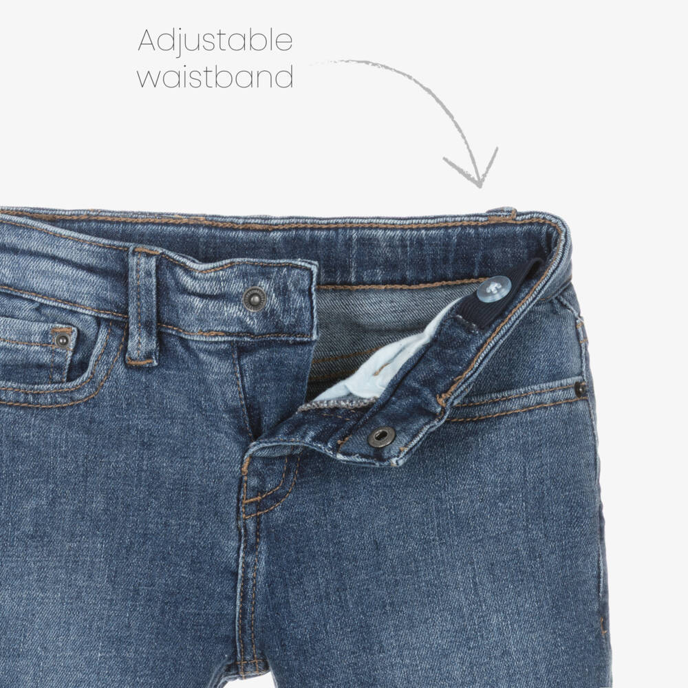 Mayoral-Blue Regular Denim Jeans | Childrensalon Outlet