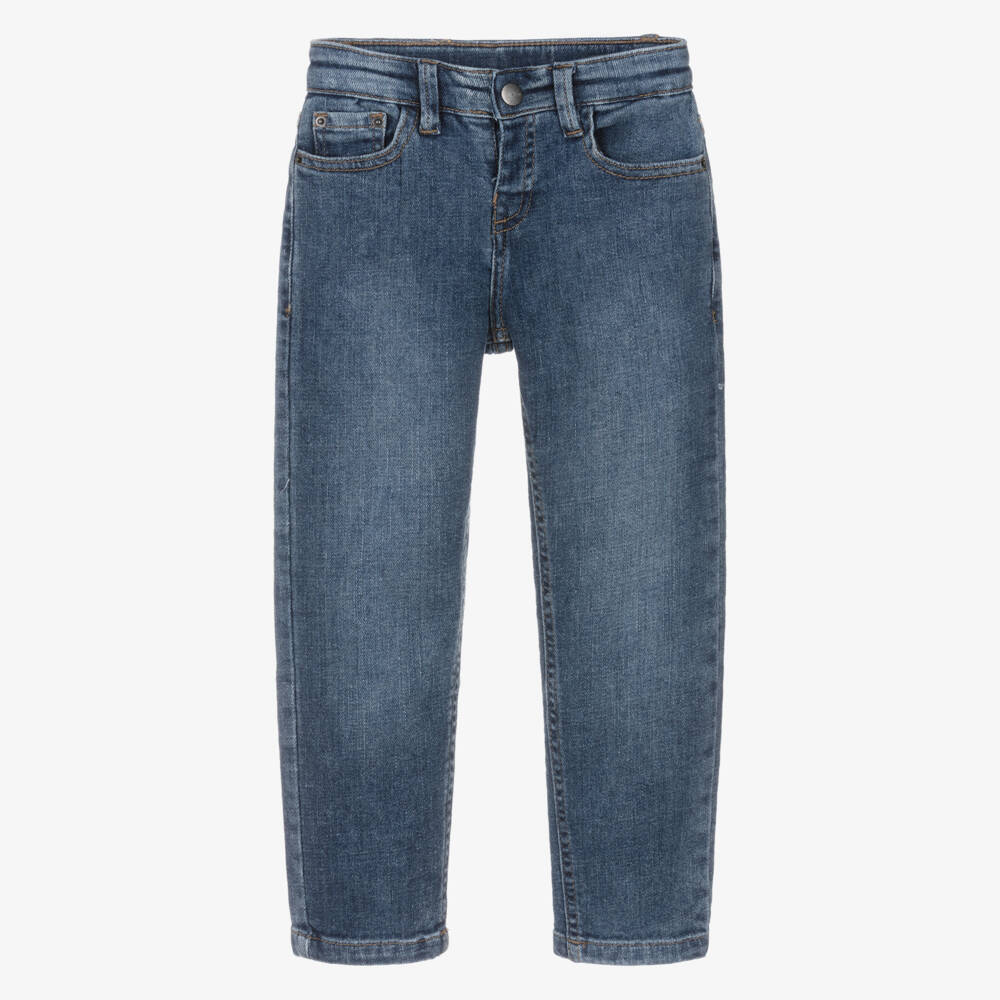 Mayoral-Blue Regular Denim Jeans | Childrensalon Outlet