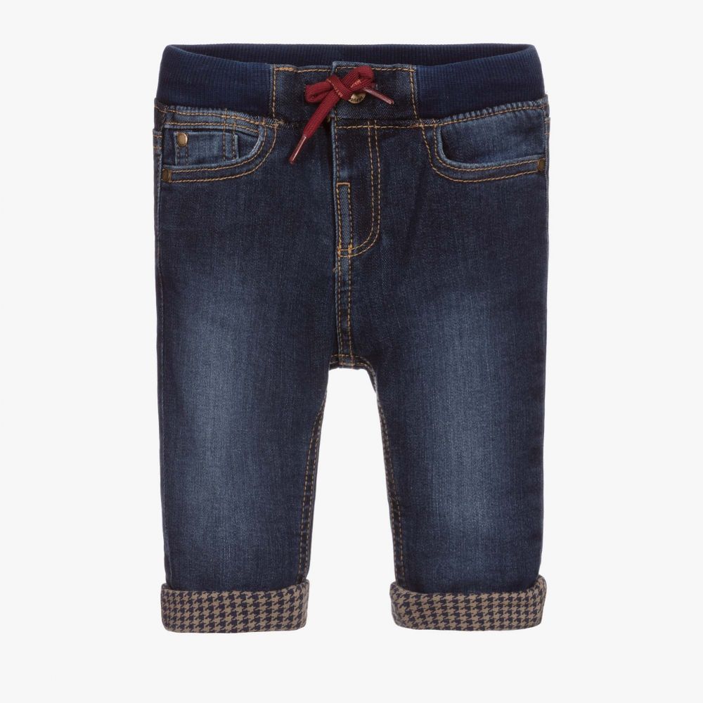 مايورال-جينز دنيم أطفال ولادي بقصة عادية لون أزرق | Childrensalon Outlet