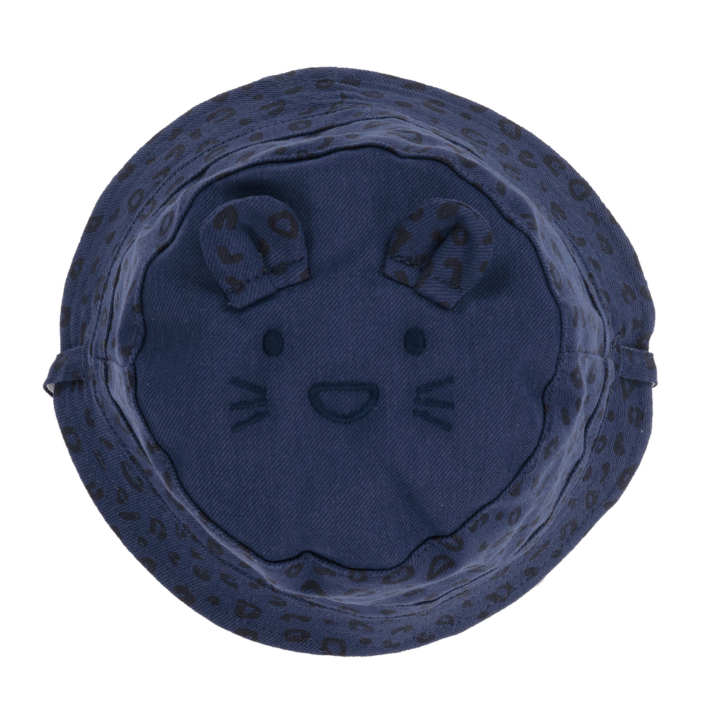 Mayoral-قبعة بوجهين قطن تويل لون أبيض و كحلي للأطفال | Childrensalon Outlet