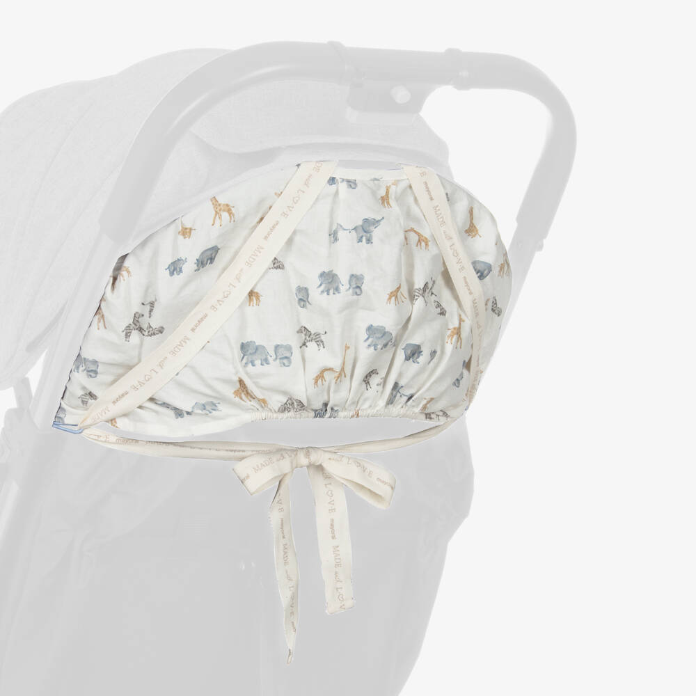 Mayoral Newborn-Blue Safari Animal Print Footmuff (100cm) | Childrensalon Outlet