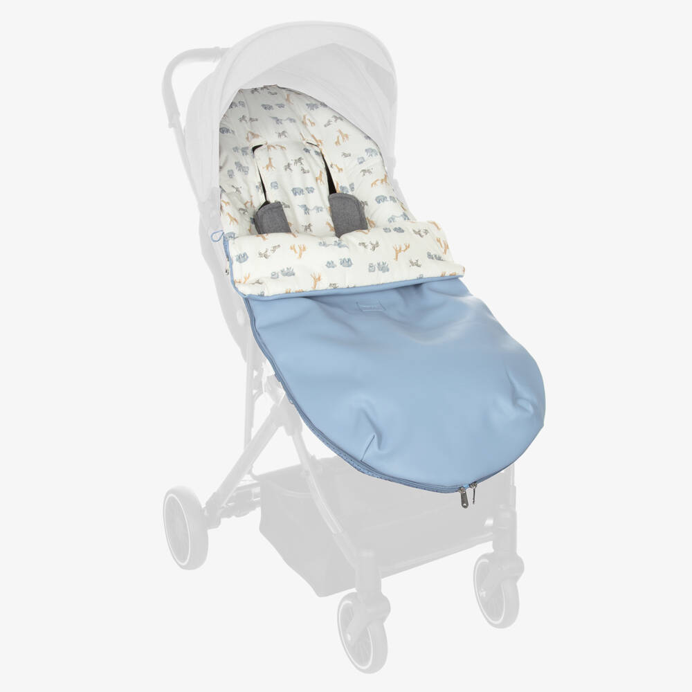Mayoral Для новорожденных-Blue Safari Footmuff | Childrensalon Outlet