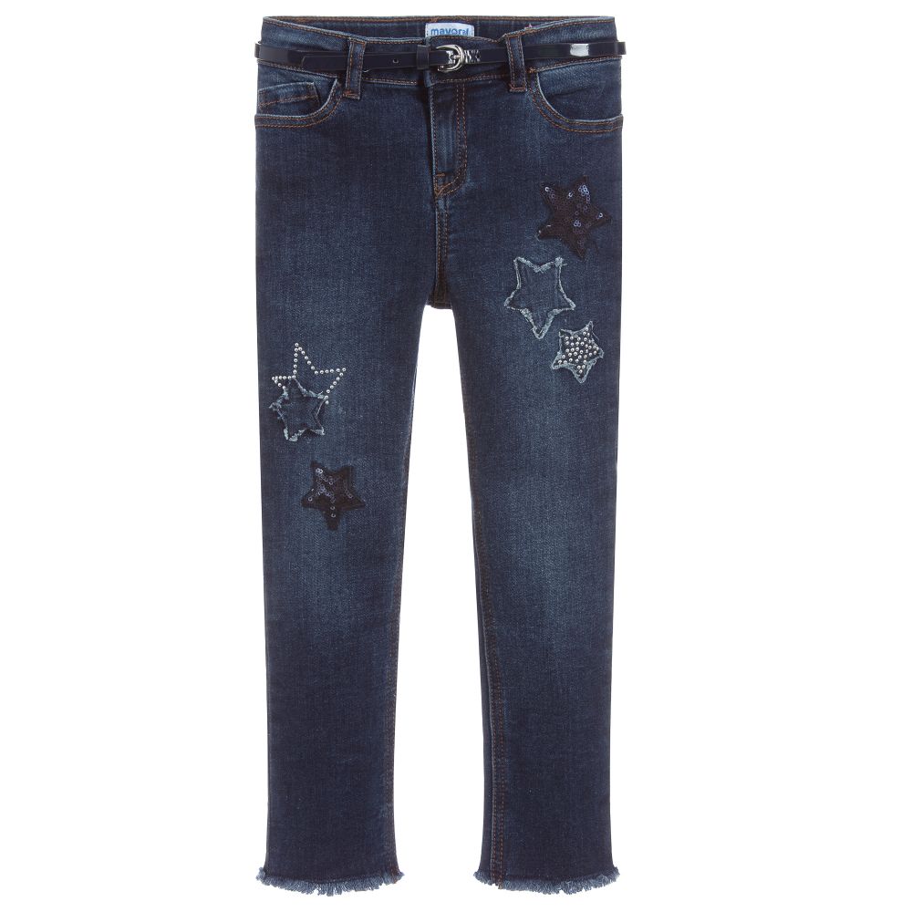 Mayoral - Blue Skinny Fit Denim Jeans | Childrensalon