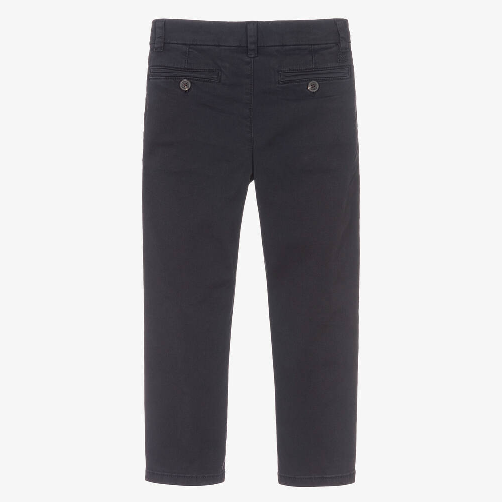 Mayoral-بنطلون تشينو قطن تويل لون كحلي للأولاد | Childrensalon Outlet