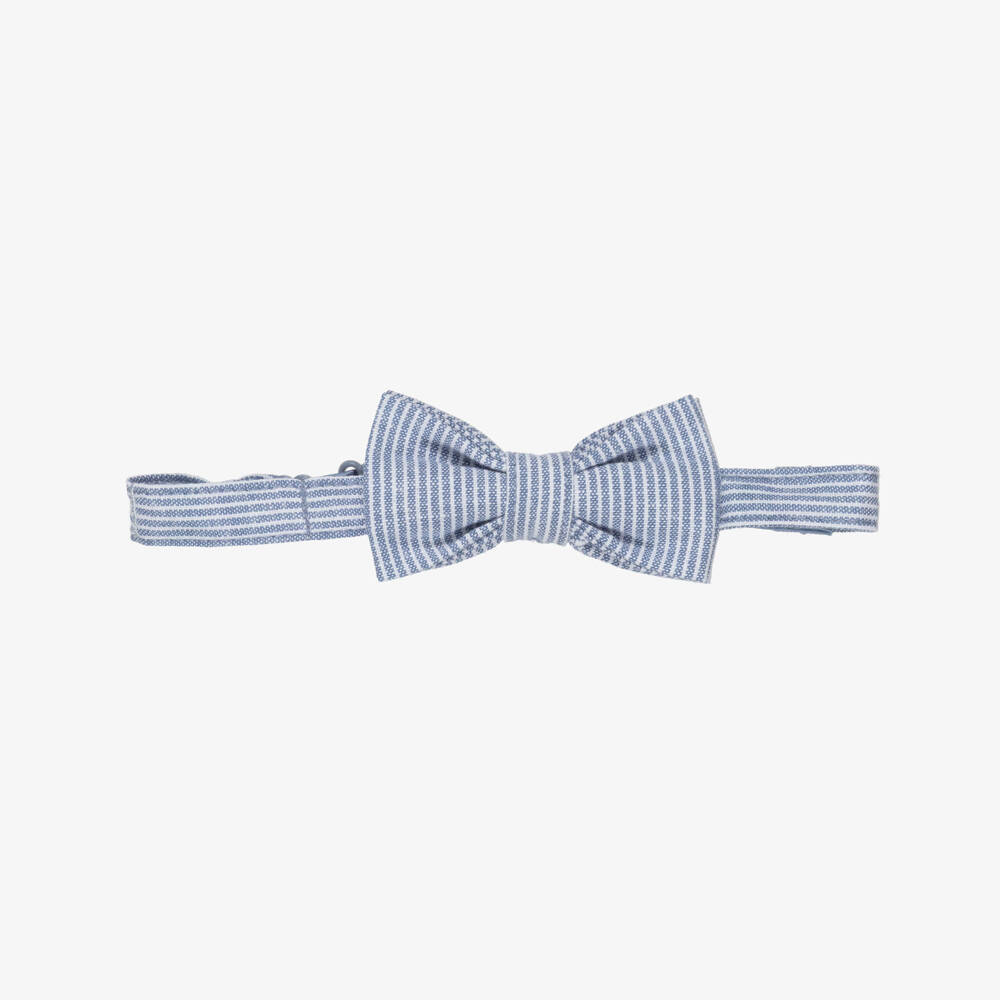 Mayoral-Blue Strip Bow Tie | Childrensalon Outlet