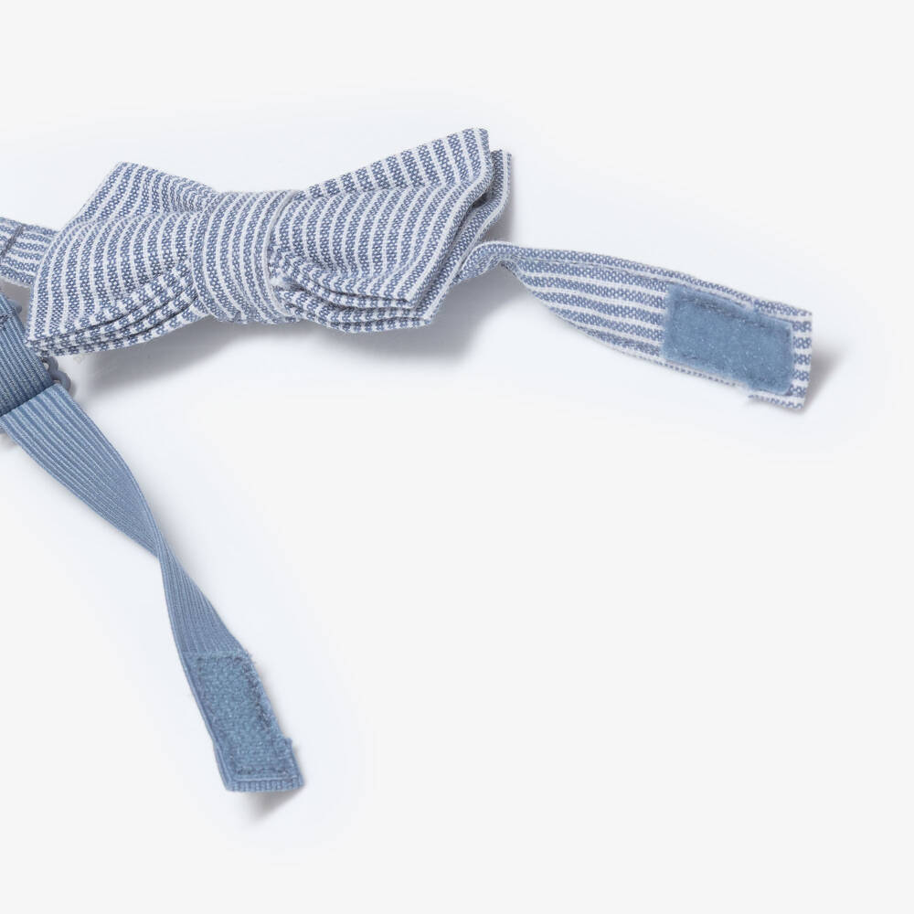 Mayoral-Blue Strip Bow Tie | Childrensalon Outlet