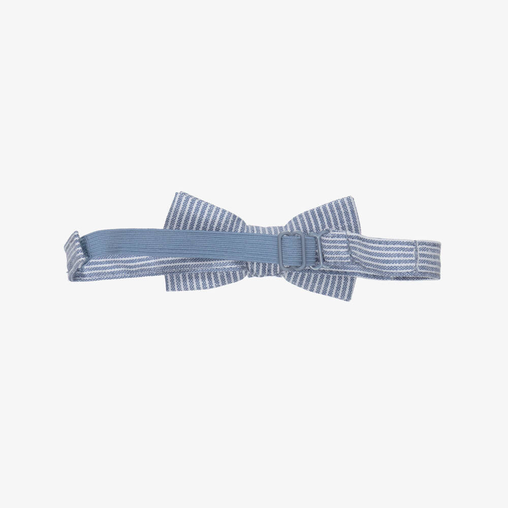 Mayoral-Blue Strip Bow Tie | Childrensalon Outlet