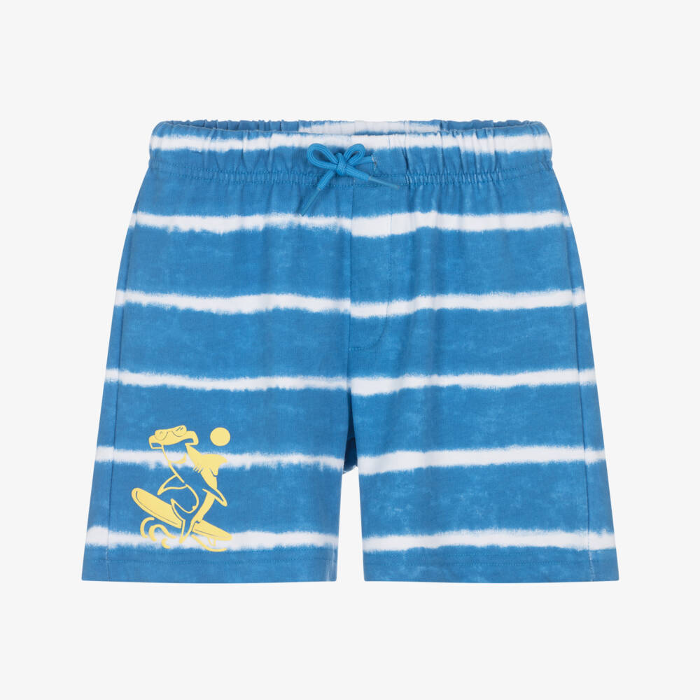 Mayoral-Blue Stripe Shorts | Childrensalon Outlet