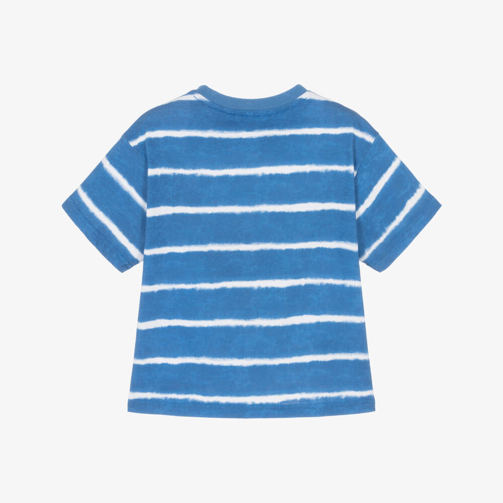 Mayoral-Blue Stripe T-shirt | Childrensalon Outlet