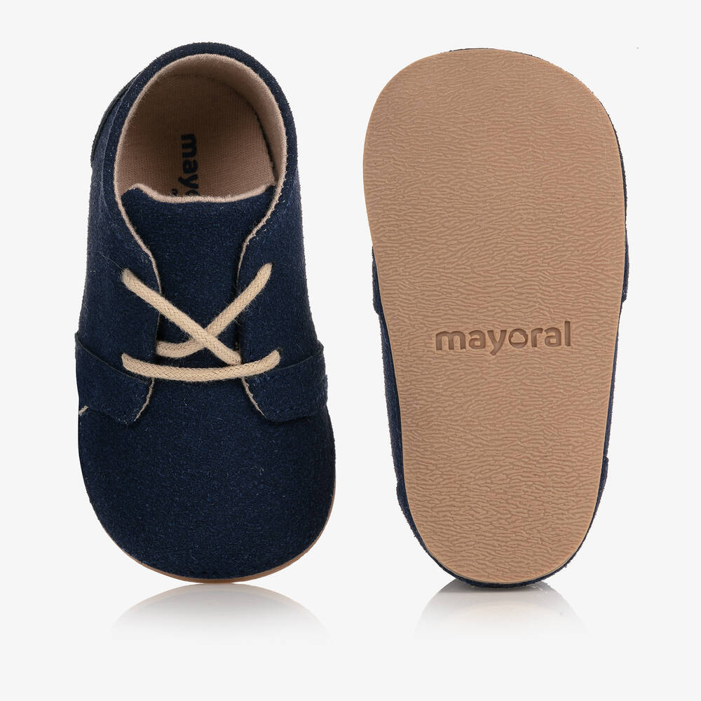 مايورال Newborn-حذاء شامواه لون كحلي لمرحلة قبل المشي للمواليد | Childrensalon Outlet