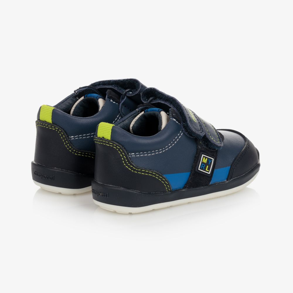 Mayoral-Синие пинетки на липучках | Childrensalon Outlet