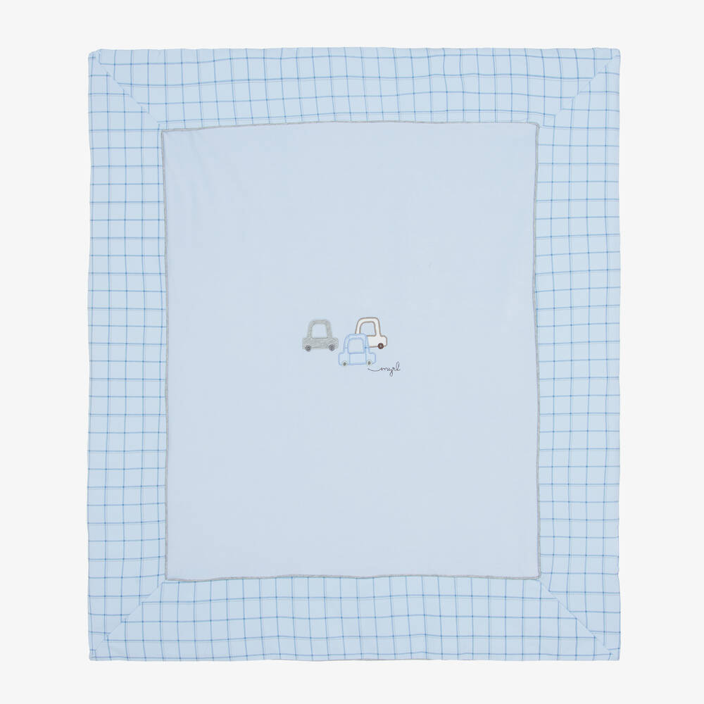 Mayoral Newborn - Голубое велюровое одеяло (90см) | Childrensalon