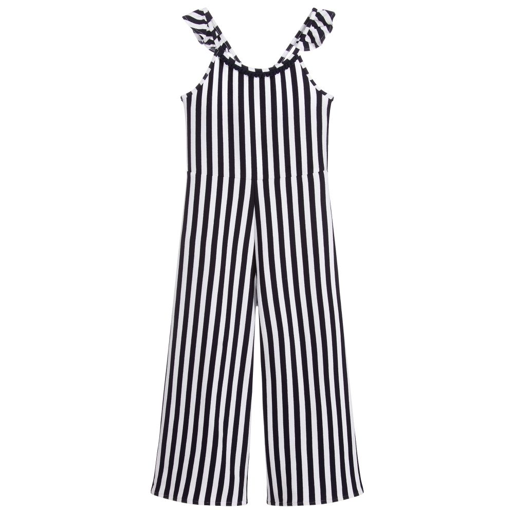 Mayoral - Blue & White Stripe Jumpsuit | Childrensalon