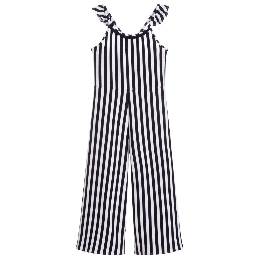 Mayoral-Blue & White Stripe Jumpsuit | Childrensalon Outlet