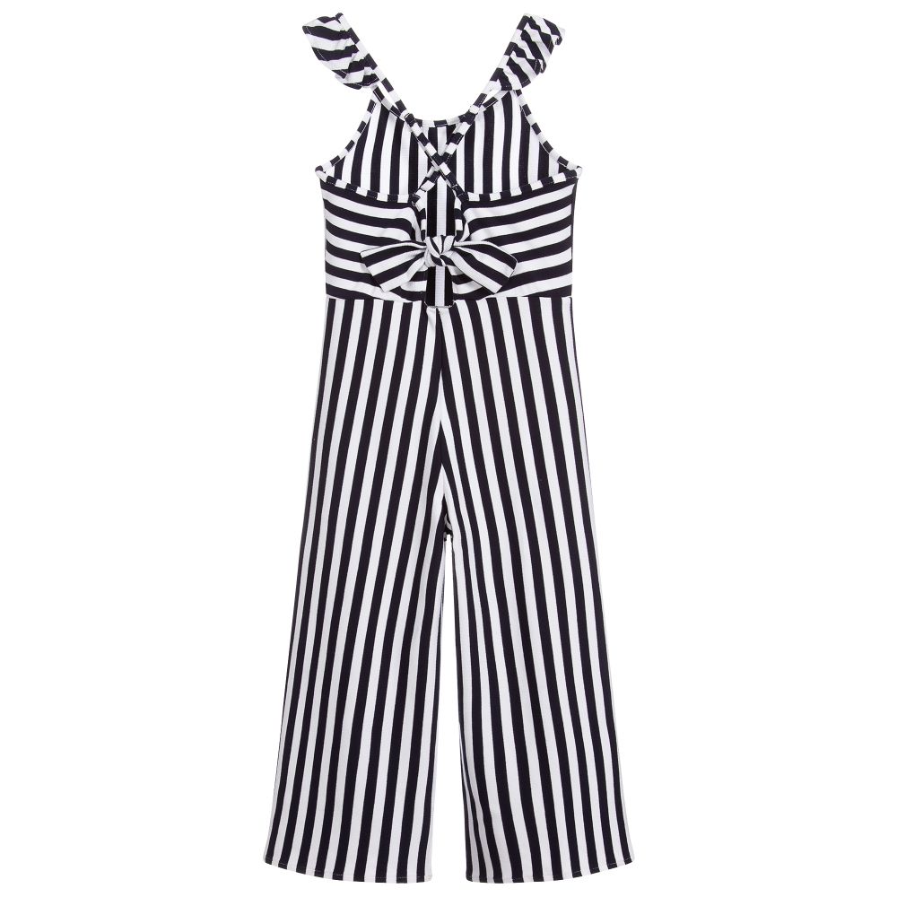 Mayoral Blue White Stripe Jumpsuit Childrensalon Outlet