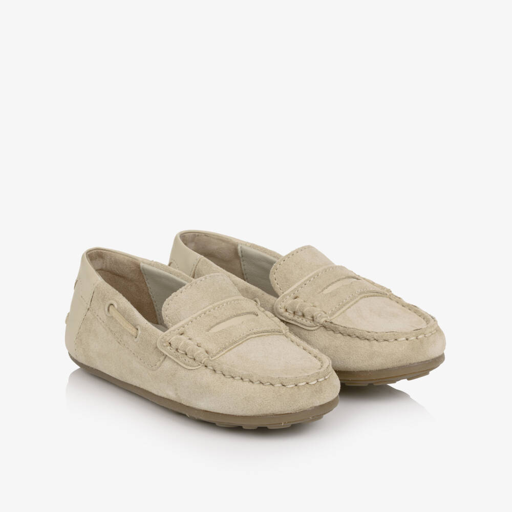 Mayoral-Boy's Beige Slip-On Loafers | Childrensalon Outlet