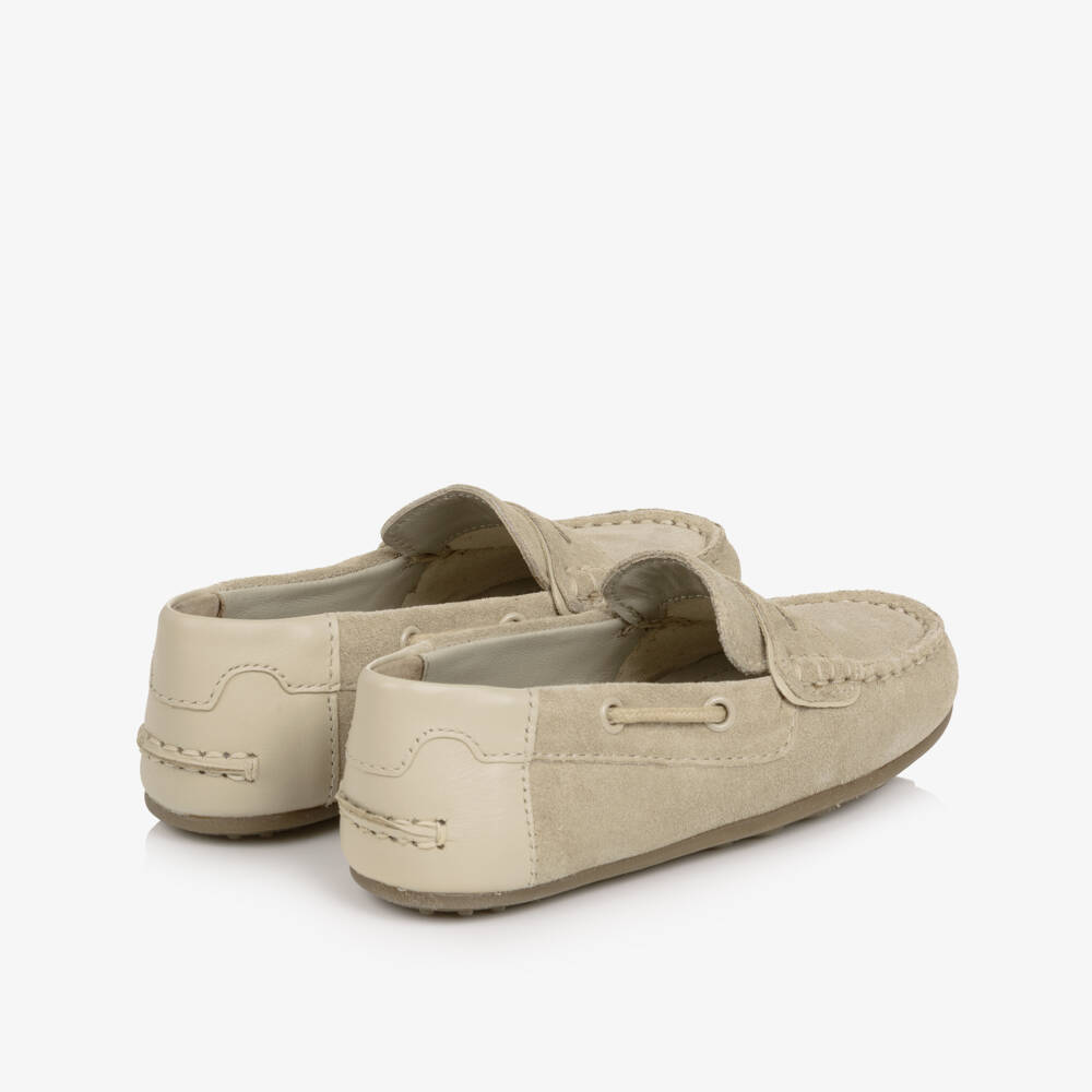 Mayoral-Boy's Beige Slip-On Loafers | Childrensalon Outlet