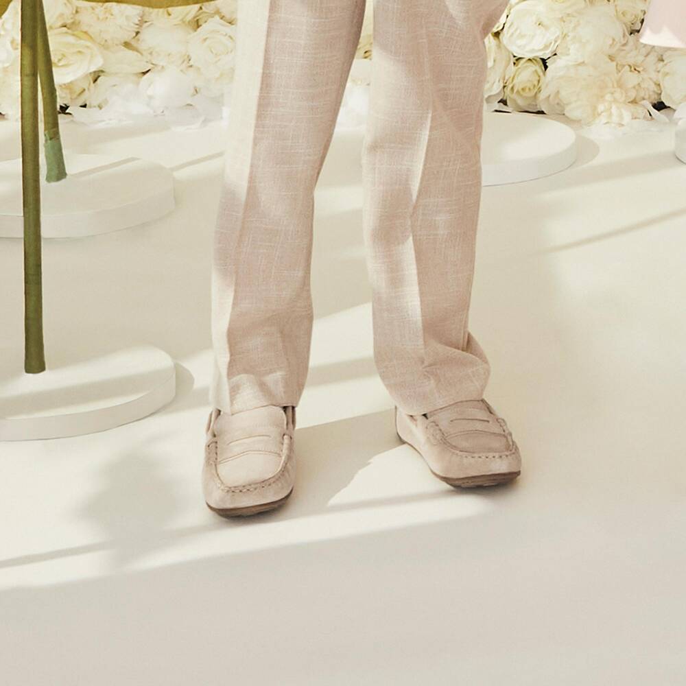 Mayoral-Boy's Beige Slip-On Loafers | Childrensalon Outlet