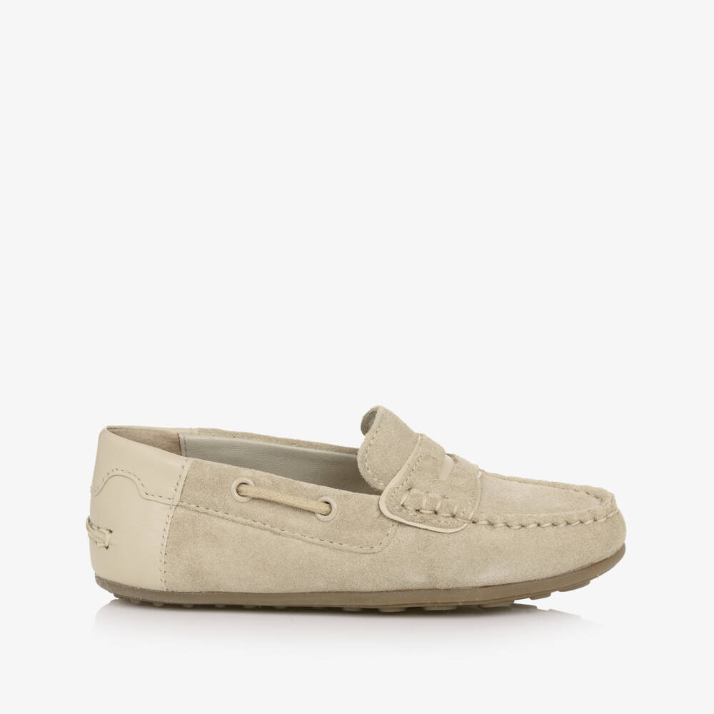 Mayoral-Boy's Beige Slip-On Loafers | Childrensalon Outlet