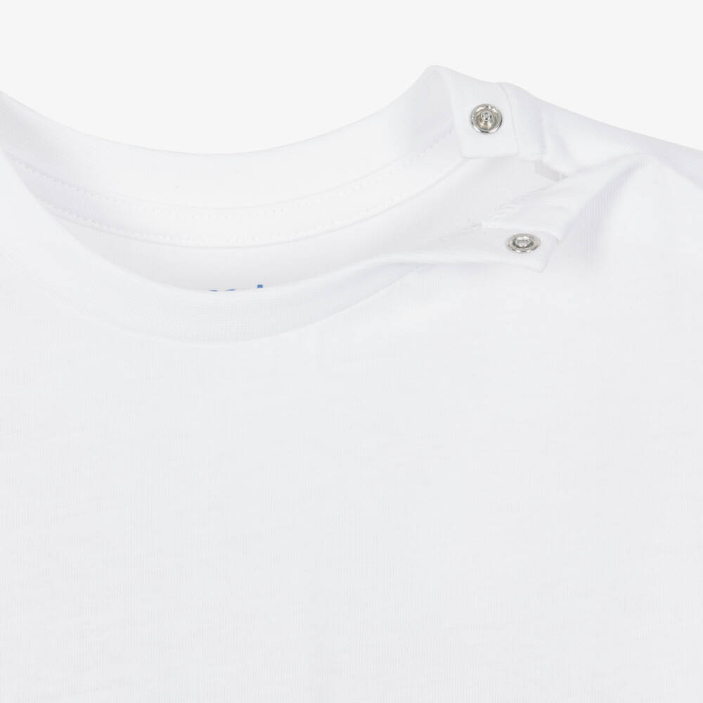 Mayoral-Boy's White Shark T-Shirt | Childrensalon Outlet